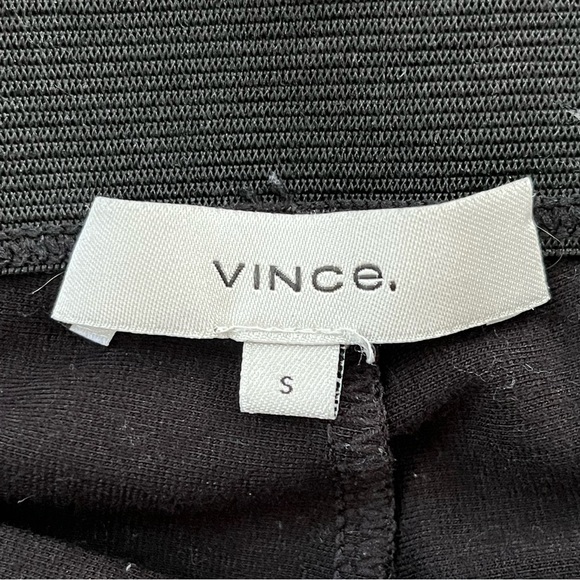 Vince Mid Rise Leggings Black Stretch Pull On Size Small Minimalist Contemporary - Picture 10 of 16